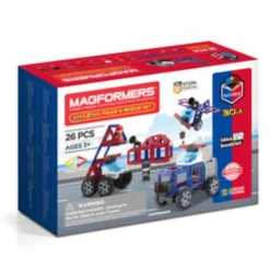 Magformers Building Toys>Amazing Police And Rescue Magnetic Set