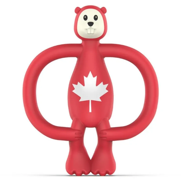 Matchstick Monkey Silicone Teethers>Animal Teether - Benji the Beaver