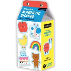 Raincoast Books Games & Puzzles>Baby's First Words Wooden Magnetic Shapes