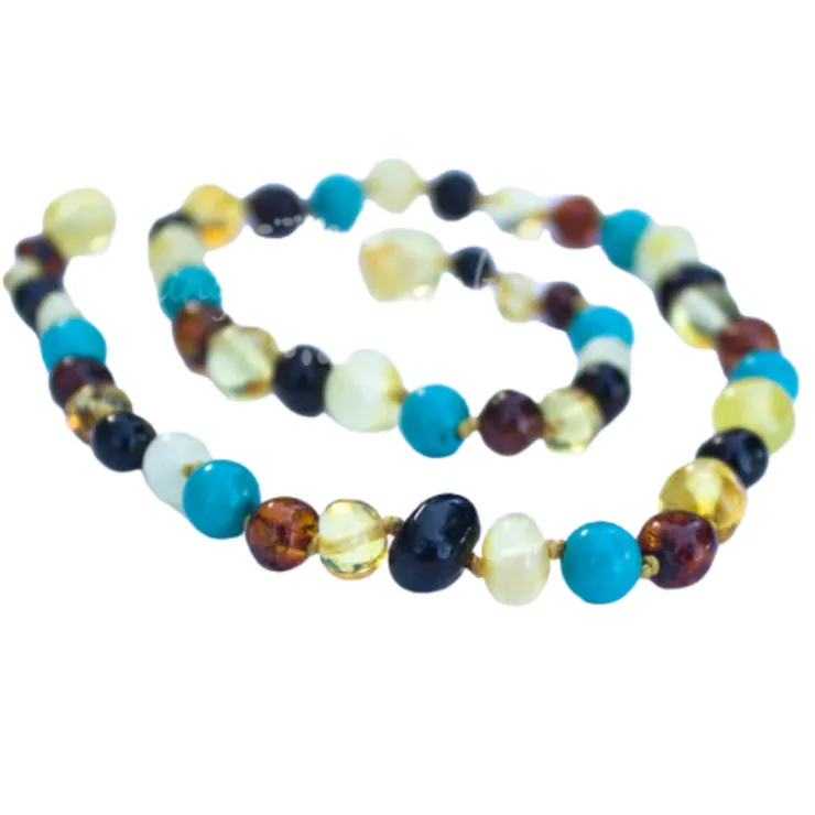 Healing Amber Teething Necklaces>Baltic Amber Teething Bracelets - 5.5 inches