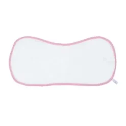 Juddlies Bibs & Burp Cloths>Bamboo Burp Cloth - White/Pink