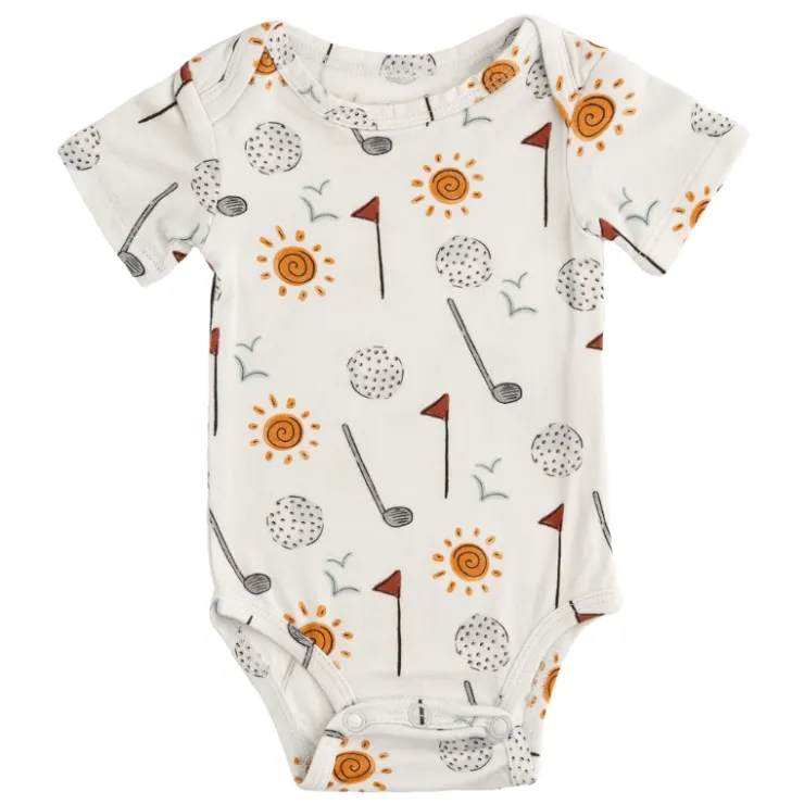 Pip + Phee Onesies>Bamboo Short Sleeve Bodysuits - Prints