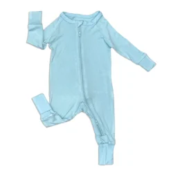 Silkberry Baby Sleepers>Bamboo Zippy Romper with Rollover Cuffs