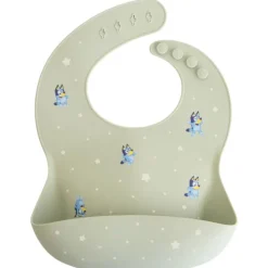 Mushie Bibs & Burp Cloths>Bluey Silicone Baby Bib