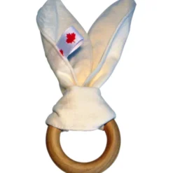 Cosy Care Wooden Teethers>Bunny Ear Maple Teething Ring