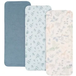 Just Born Bibs & Burp Cloths>Burp Cloths - 3 Pack