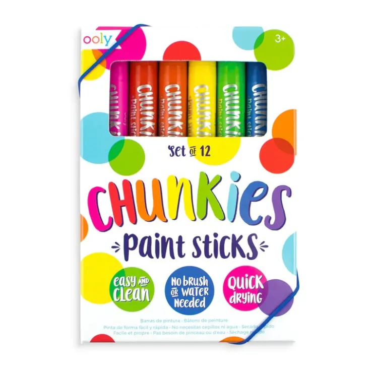 ooly Arts & Crafts>Chunkies Paint Sticks - Pastel