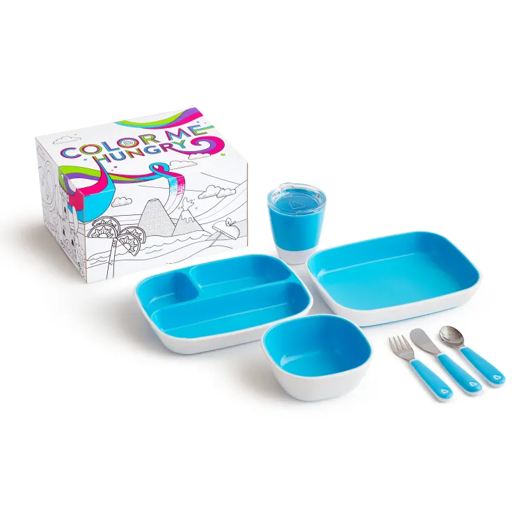 Munchkin Tableware>Colour Me Hungry Toddler Dining Sets