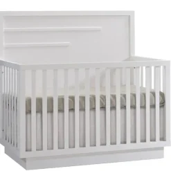 Natart Juvenile Cribs>Como 4-in-1 Convertible Crib with Horizontal Molding