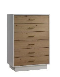 Natart Juvenile Dressers>Como Naturale 6-Drawer Tall Dresser