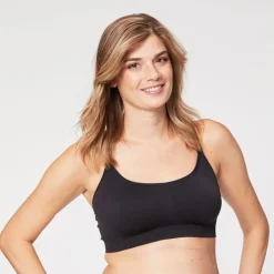 Cake Maternity Nursing Bras & Tanks>Cotton Candy Nursing Bra Black