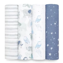 Aden & Anais Swaddles>Cotton Muslin Swaddles - 4 Pack