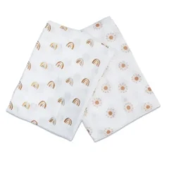 Lulujo Swaddles>Cotton Swaddles - 2 Pack