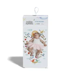 Rookie Humans Bedding>Crib Sheet - Love Blooms (Satin)