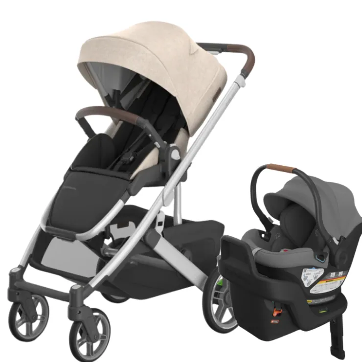 UPPAbaby Full Size Strollers|Travel Systems>Cruz V3 Stroller + Aria Infant Car Seat Travel System