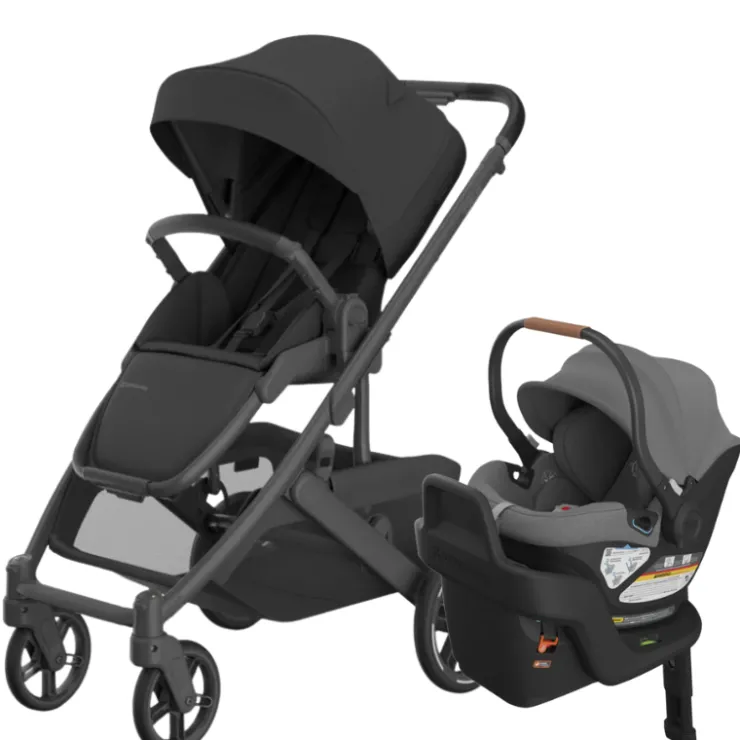 UPPAbaby Full Size Strollers|Travel Systems>Cruz V3 Stroller + Aria Infant Car Seat Travel System