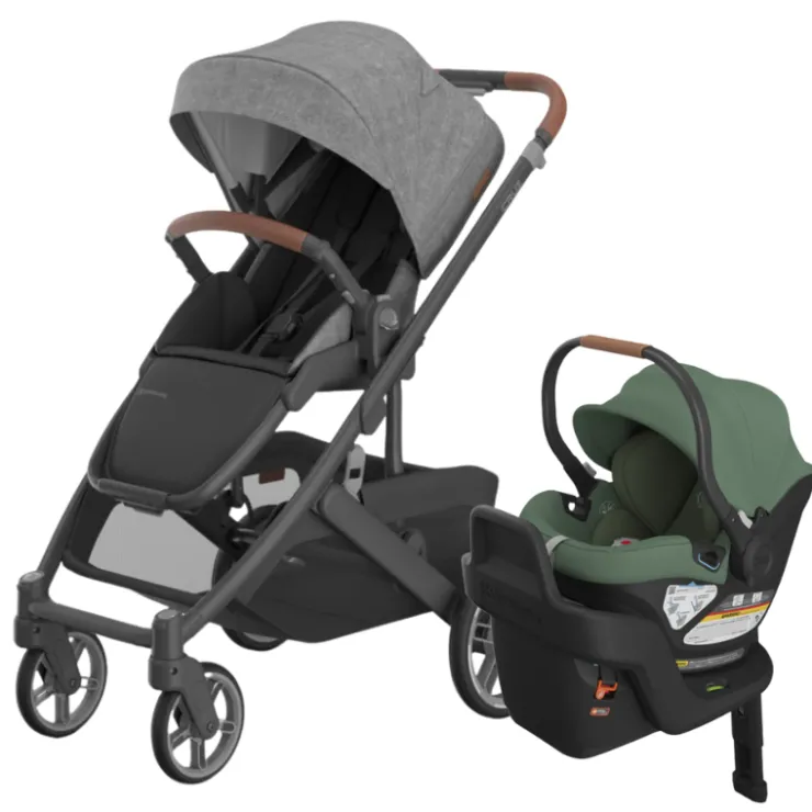 UPPAbaby Full Size Strollers|Travel Systems>Cruz V3 Stroller + Aria Infant Car Seat Travel System