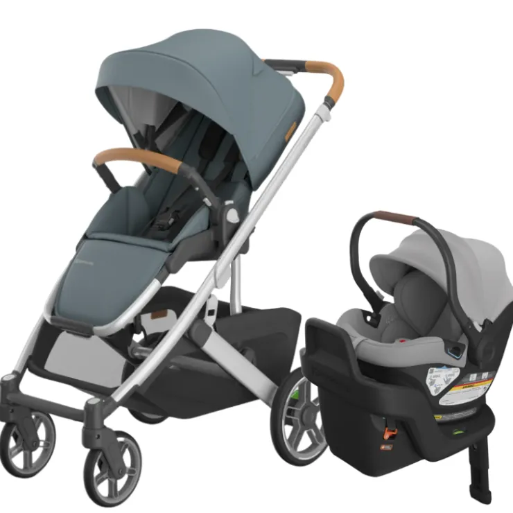 UPPAbaby Full Size Strollers|Travel Systems>Cruz V3 Stroller + Aria Infant Car Seat Travel System