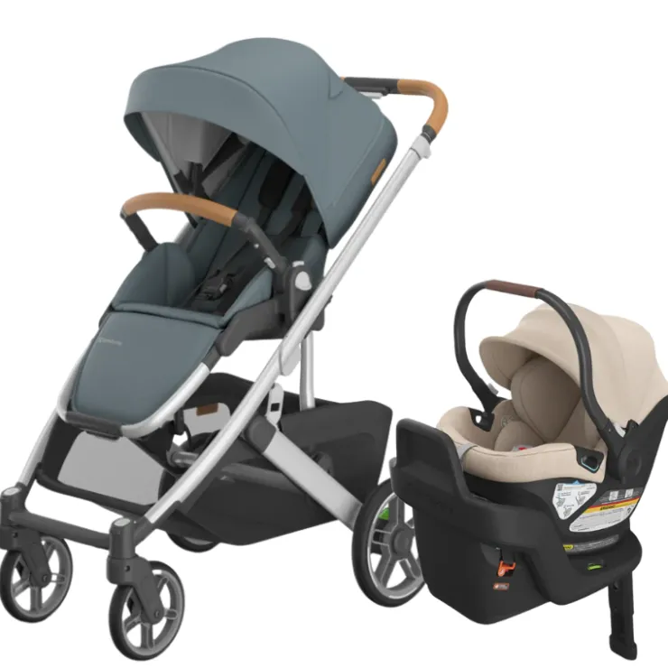 UPPAbaby Full Size Strollers|Travel Systems>Cruz V3 Stroller + Aria Infant Car Seat Travel System