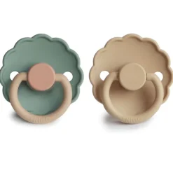 Frigg Pacifiers|Pacifier Sets>Daisy Silicone Pacifiers - 2 Pack