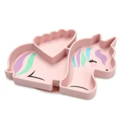 Melii Baby Tableware>Divided Silicone Suction Plate
