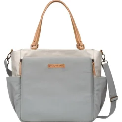 Petunia Pickle Bottom Totes & Weekender Bags>Downtown City Carryall - Birch/Stone