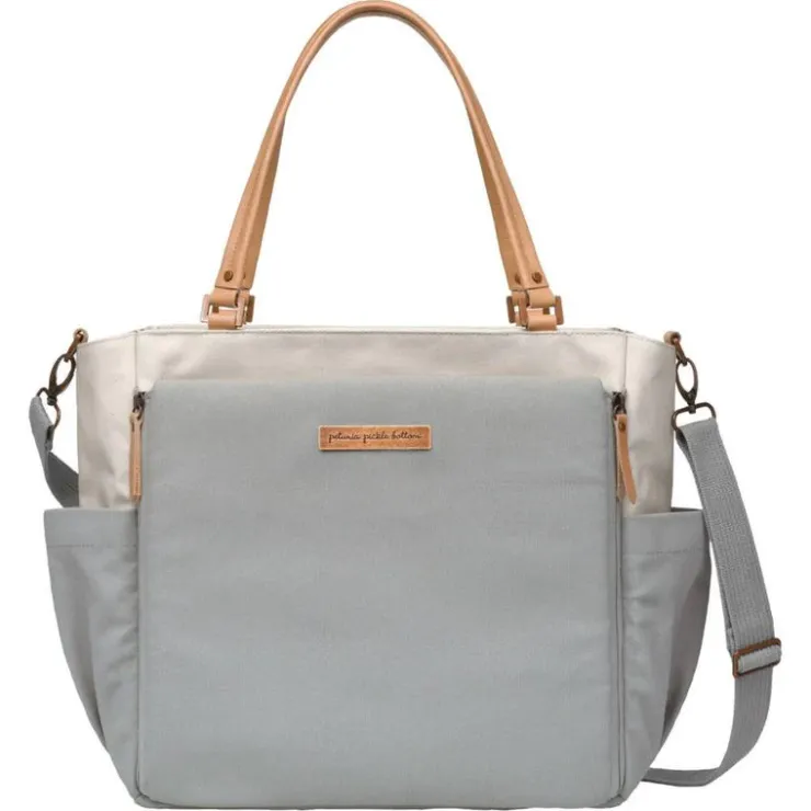 Petunia Pickle Bottom Totes & Weekender Bags>Downtown City Carryall - Birch/Stone