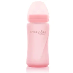 Everyday Baby Bottle Feeding>Glass Baby Bottle (240mL) - Rose Pink