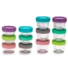Melii Baby Food Prep & Storage>Glass Food Containers 12 Pack Set - 2oz and 4oz