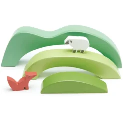 TenderLeaf Building Toys>Green Hills Stacking Toy