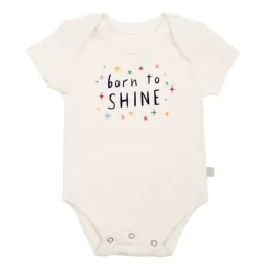 Finn and Emma Onesies>Holiday Graphic Short Sleeve Bodysuit