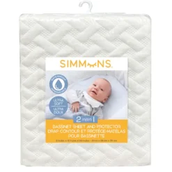 Simmons Mattresses|Mattresses>2-in-1 Bassinet Sheet & Protector