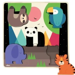 Vilac Games & Puzzles>Jungle Sound Puzzle