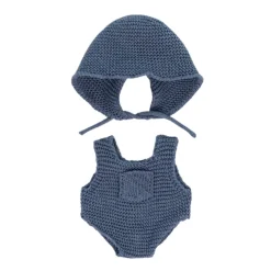 Miniland Dolls>Knitted Doll Romper & Hood - 8.25"