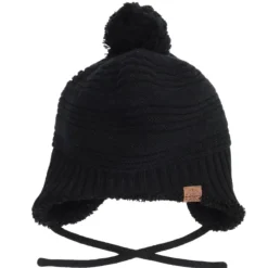 CaliKids Hats>Knitted Pom Pom Hat