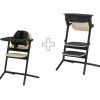Cybex High Chairs>Lemo 3-in-1 High Chair + Training Tower Set - Sand Black