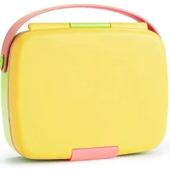 Munchkin On-The-Go Feeding>Lunch Bento Box with Stainless Steel Utensils
