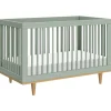 DaVinci Baby Cribs>Marley 3-in-1 Convertible Crib - Light Sage / Honey