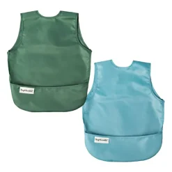Tiny Twinkle Bibs & Burp Cloths>Mess-Proof Apron Bib - 2 Pack