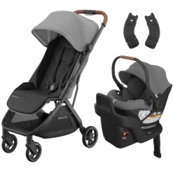 UPPAbaby Lightweight & Travel Strollers|Infant Car Seats>Minu V3 Stroller + Aria Infant Car Seat + Car Seat Adapters Travel System