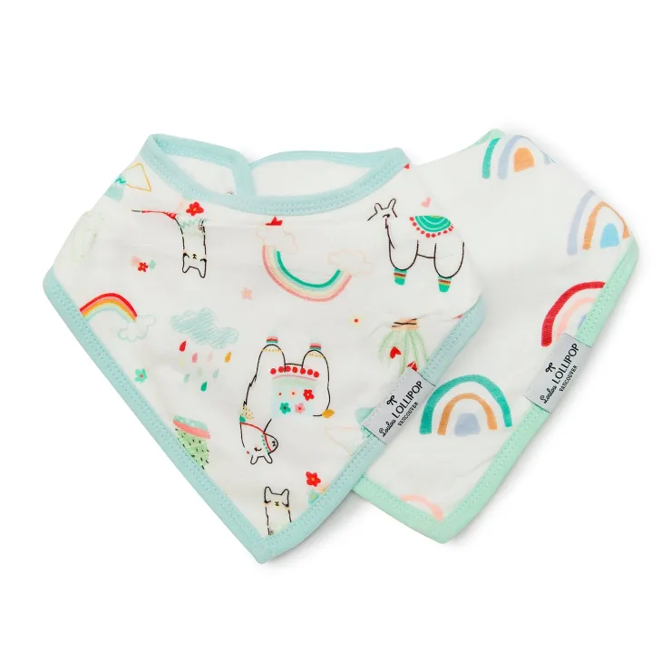 LouLou Lollipop Bibs & Burp Cloths>Muslin Bandana Bib Set - 2 Pack