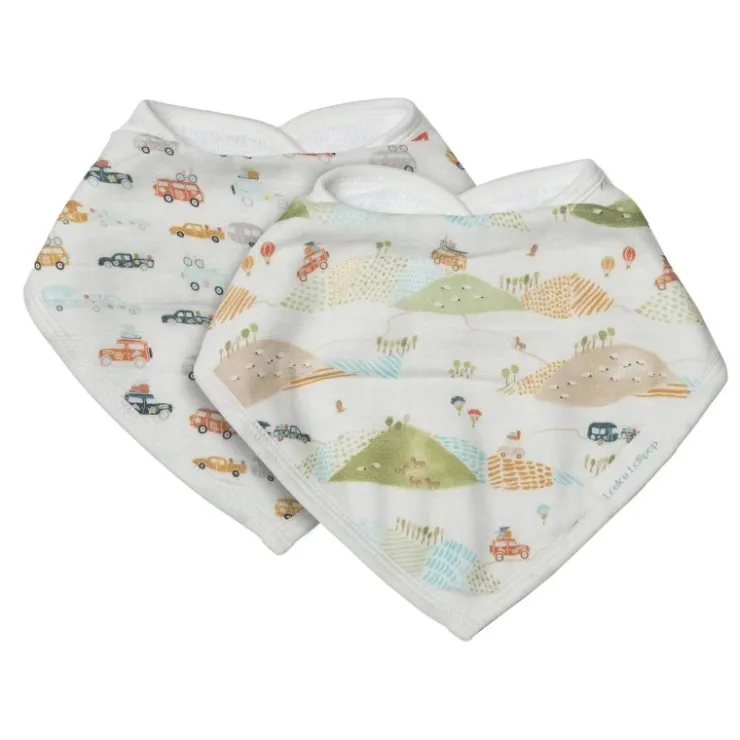 LouLou Lollipop Bibs & Burp Cloths>Muslin Bandana Bib Set - 2 Pack