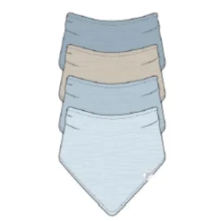 Just Born Bibs & Burp Cloths>Muslin Bandana Bibs - 4 Pack