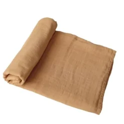 Mushie Swaddles>Muslin Swaddle Blanket