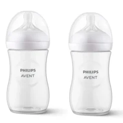 Philips Avent Bottle Feeding>Natural Bottle Clear - 2 Pack