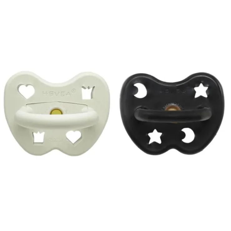 Hevea Pacifiers|Pacifier Sets>Natural Rubber Pacifier - 2 Pack