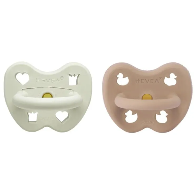 Hevea Pacifiers|Pacifier Sets>Natural Rubber Pacifier - 2 Pack