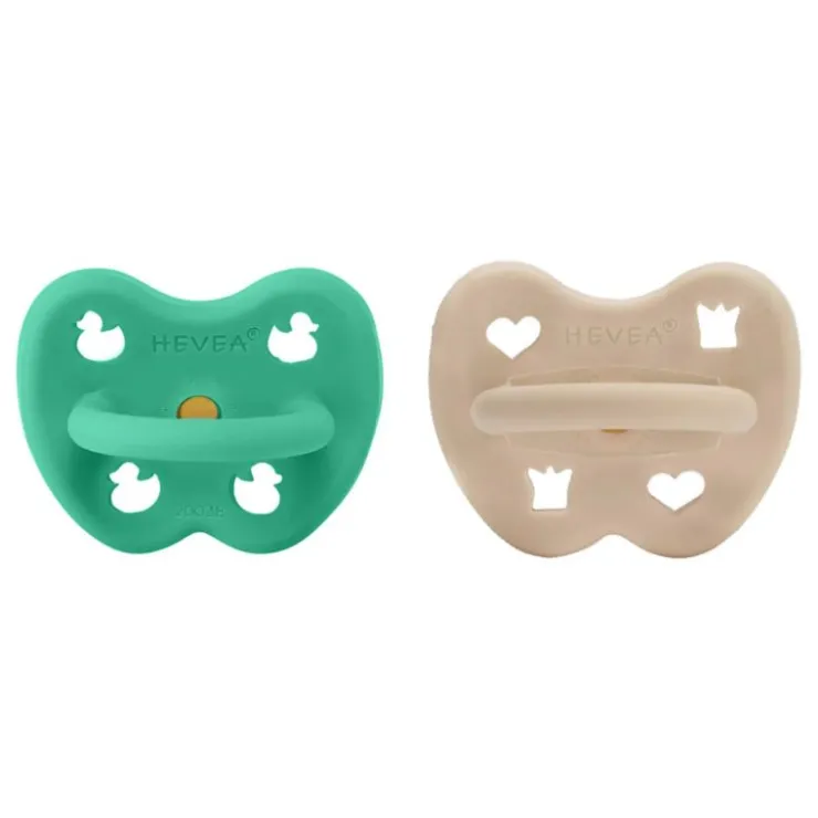 Hevea Pacifiers|Pacifier Sets>Natural Rubber Pacifier - 2 Pack
