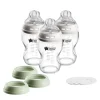 tommee tippee Bottle Feeding>Natural Start 3-in-1 Glass Bottle 9oz Set