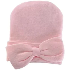 Kidcentral Essentials Hats>Newborn Knitted Hat with Bow